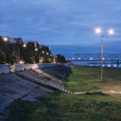 Набережная Северной Двины, сентябрь