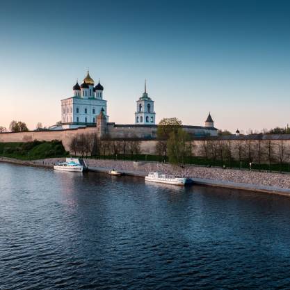 Вид на кремль с Ольгинского моста